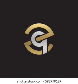 initial letter logo zq, qz, q inside z rounded lowercase logo gold silver