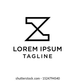 initial letter logo ZX, XZ logo template 