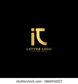 Initial Letter IT logotype company name monogram design for Company and Business logo.
