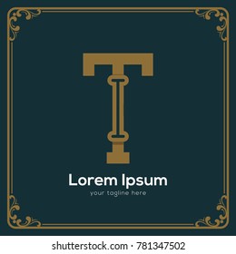 Initial letter IT logotype company name. Vector for company name.