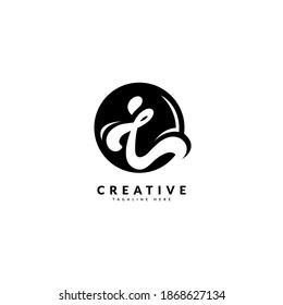 Initial Letter I logotype . Luxusdesign für Firmenlogo und Business-Logo.