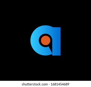Anfangsbuchstaben in Kleinbuchstaben A oder AQ. Vorlagen für klassische Markendarstellung. Logo für Firmenidentität. 