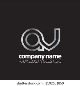 Initial Letter Lowercase. Linked Rounded Design Logo.