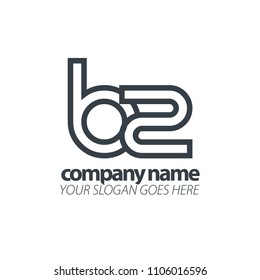 Initial Letter Lowercase. Linked Rounded Design Logo.