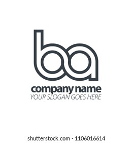 Initial Letter Lowercase. Linked Rounded Design Logo.