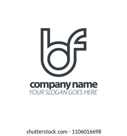 Initial Letter Lowercase. Linked Rounded Design Logo.