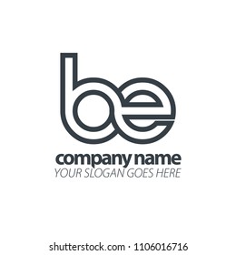 Initial Letter Lowercase. Linked Rounded Design Logo.