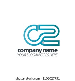 Initial Letter Lowercase. Linked Rounded Design Logo.