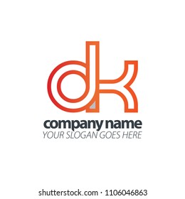 Initial Letter Lowercase. Linked Rounded Design Logo.