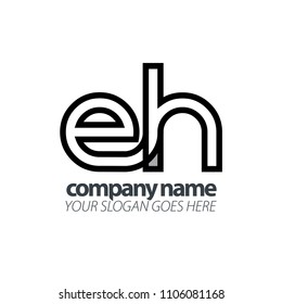 Initial Letter Lowercase. Linked Rounded Design Logo.