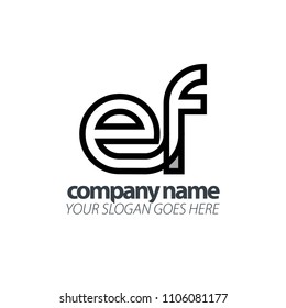 Initial Letter Lowercase. Linked Rounded Design Logo.