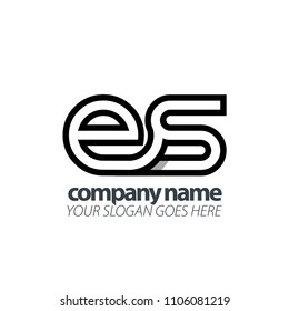 Initial Letter Lowercase. Linked Rounded Design Logo.