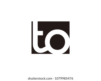 Initial letter to lowercase logo black and white