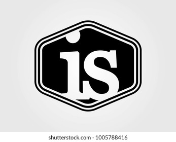 Initial letter is lowercase logo minimalist black