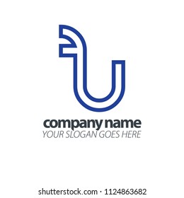 Initial Letter Lowercase Rounded Design Logo