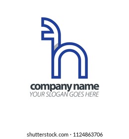 Initial Letter Lowercase Rounded Design Logo