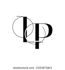 Initial letter LP logo design creative modern symbol icon monogram