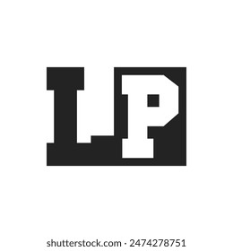 Initial Letter LP Logo Design Template. LP Logo