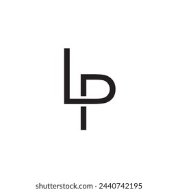 Initial letter lp logo template design simple