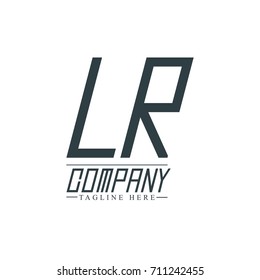 Initial Letter LR Design Logo Template