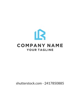 Initial Letter LR Home Real Estate Logo Design Vector