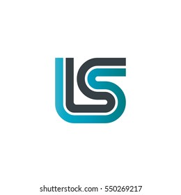 Initial Letter LS IS Linked Design Logo