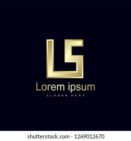 Initial Letter LS Logo Template Vector Design