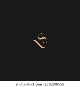 Plantilla de logotipo LS de la carta inicial. Diseño vectorial de la letra LS minimalista
