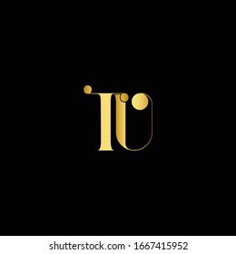 Initial Letter LT or UT Linked Design Logo