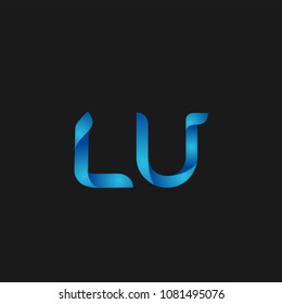 Initial Letter LU Logo Design