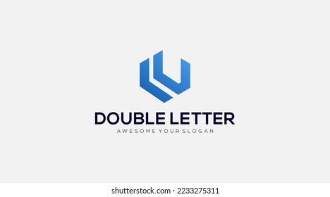 Plantilla de diseño de la ilustración del logotipo de la carta inicial