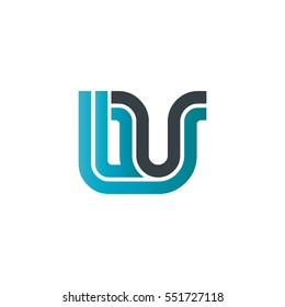 Initial Letter LU OU Linked Design Logo