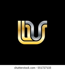 Initial Letter LU OU Linked Design Logo