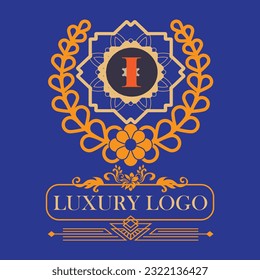 Initial letter luxury beauty flourishes ornament monogram logo Swoosh Letter Logo Design for business and company identity. Water Wave Logo with modern trendy