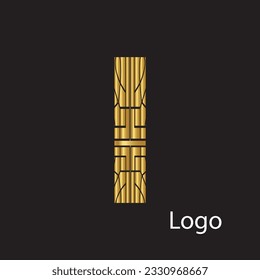Initial I letter luxury beauty flourishes ornament monogram logo Swoosh Letter Logo Design for business and company identity. Water Wave I Logo with modern trendy