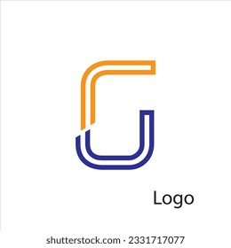 Initial  letter luxury beauty flourishes ornament monogram logo Swoosh Letter Logo Design for business and company identity. Water Wave Logo with modern trendy