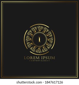 I Plantilla de logotipo de carta inicial de lujo en arte vectorial para restaurante, Royalty, Boutique, Cafe, Hotel, Heraldic, Jewelry, Fashion y otras ilustraciones vectoriales.