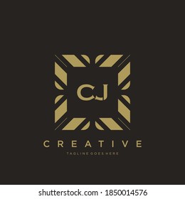 Erstbrief Luxus-Ornament-Monogramm-Logo-Vorlage Vektor.