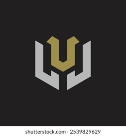 Initial Letter LVJ Monogram Logo Template Design