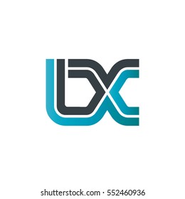 Initial Letter LX DX Linked Design Logo