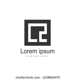 Initial Letter LZ Logo template design. Minimalist letter logo vector design