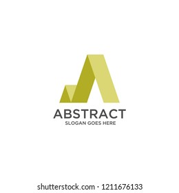 initial letter m abstract logo design