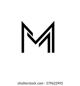 Letter Mh Logo Design Template Stock Vector (Royalty Free) 1787893232 ...