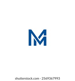 Initial letter M duble logo. Letter M Marketing and investment. Usable for Business and Marketing Logos. Flat Vector Logo Design. economical