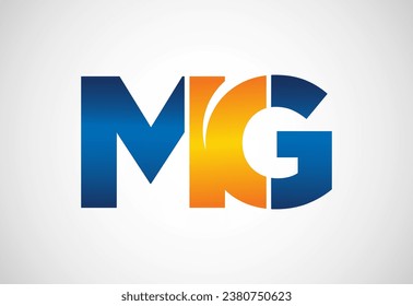 Initial Letter M G Logo Design Vector. Graphic Alphabet Symbol For Corporate Business Identity