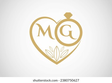 Initial Letter M G Logo Design Vector. Graphic Alphabet Symbol For Corporate Business Identity