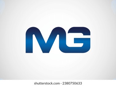 Initial Letter M G Logo Design Vector. Graphic Alphabet Symbol For Corporate Business Identity