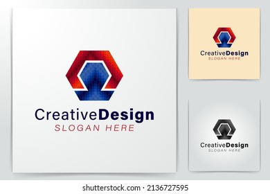 Initial letter M Geometric Modern Logo Ideas. Inspiration logo design. Template Vector Illustration. Isolated On White Background