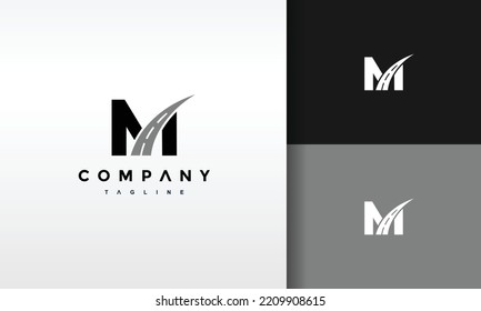 letra inicial logotipo de la autopista M