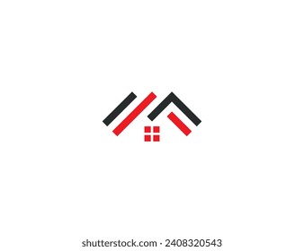 letra inicial M Logotipo inmobiliario Concepto símbolo de signo Icono de elemento Diseño. Realtor, Hipoteca, Logotipo de Casa. Plantilla de ilustración de vector